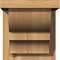 Ekena Millwork Ridgewood Smooth Corbel w/Backplate, Western Red Cedar, 7 1/2"W x 8"D x 8"H COR08X08X08RID01SWR - alternate 2